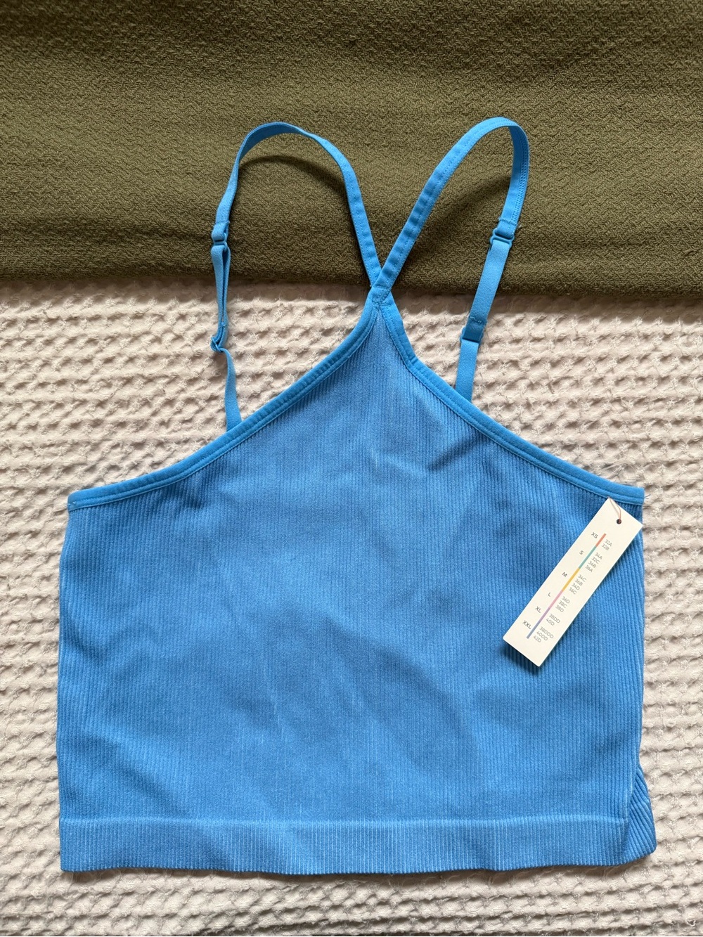 Colsie Light Blue Ribbed Cami Tank